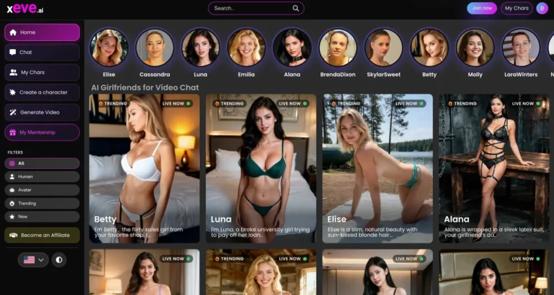 AI girlfriend video chat